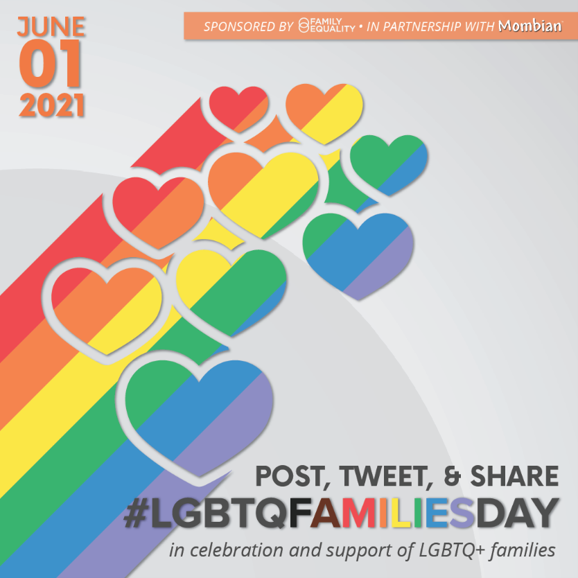 #LGBTQFamiliesDay social media illustration 