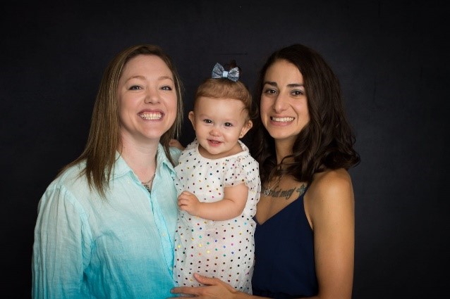 lesbian couple with child