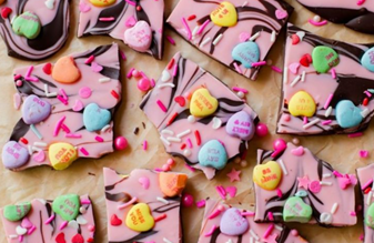 candy heart bark