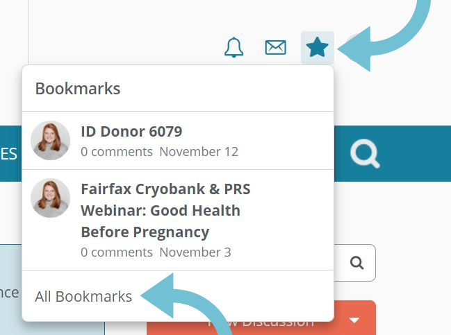 Location of bookmarked posts on fairfax family forum