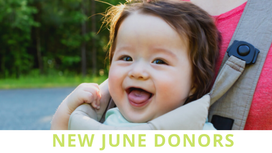 New Donors of June