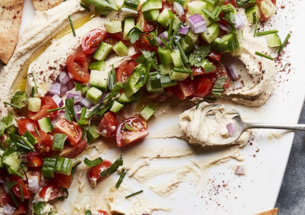 loaded summer hummus